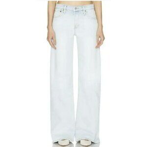 Re/Done Mid Rise Wide Leg Acqua NWT Size 30 Redone